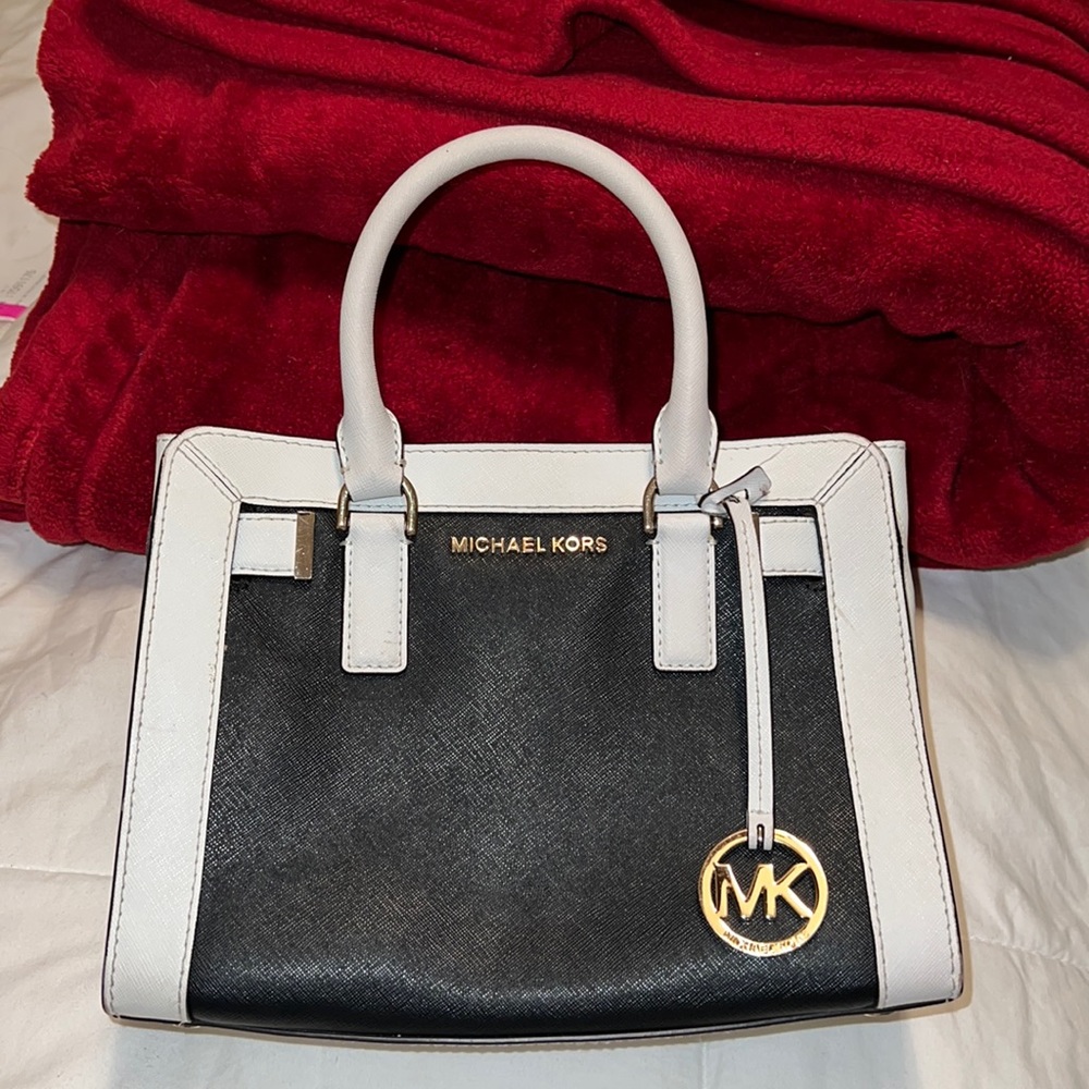 Michael Kors - Black & White Square Structured purse